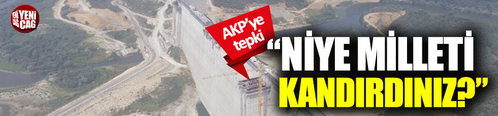 Doğan Şubaşı'dan AKP'ye Melen Barajı tepkisi