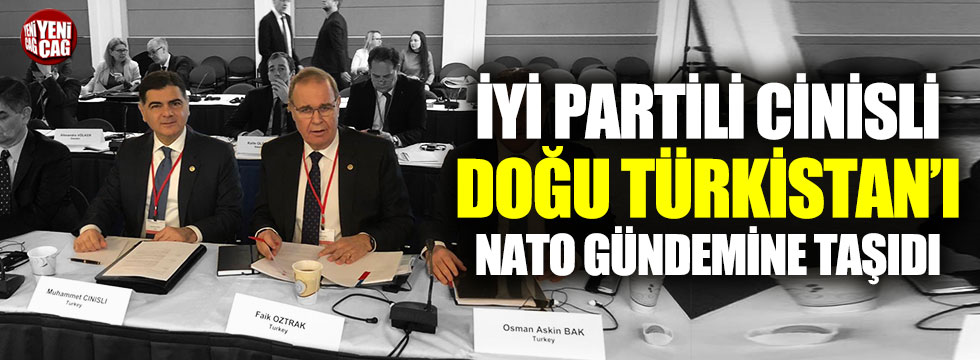 İYİ Parti Doğu Türkistan’ı NATO gündemine taşıdı