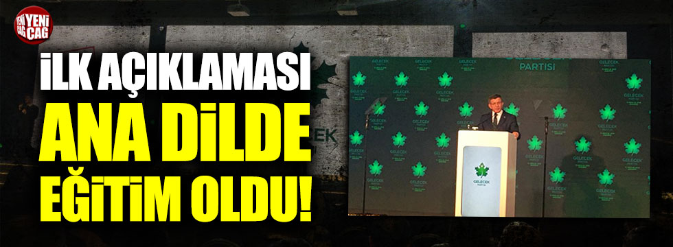 Ahmet Davutoğlu: "Bu partinin en önemli hedefi..."
