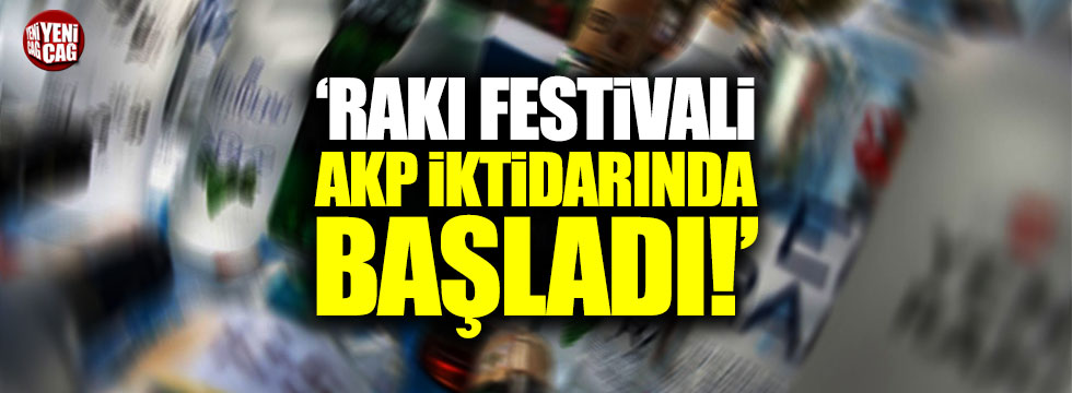 Yıldıray Oğuz'dan Soylu'ya: "Rakı festivali AKP iktidarında başladı"