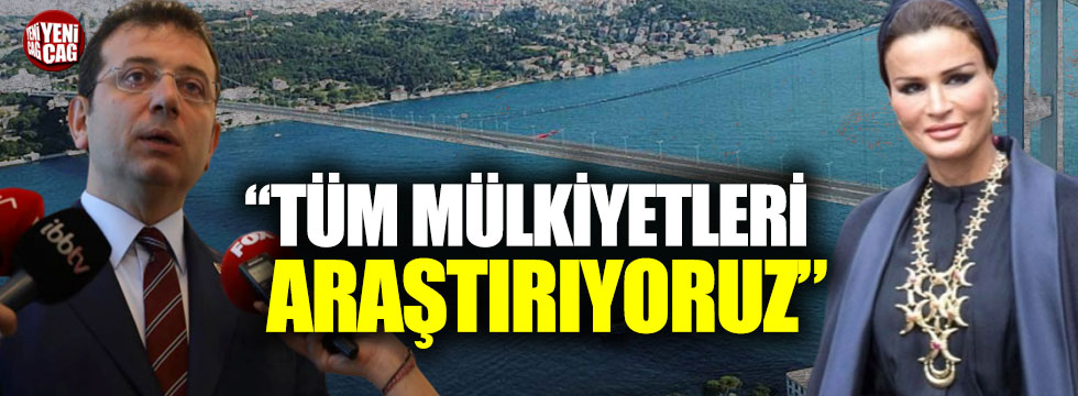 Ekrem İmamoğlu'ndan Kanal İstanbul çıkışı: "Tüm mülkiyetleri araştırıyoruz"