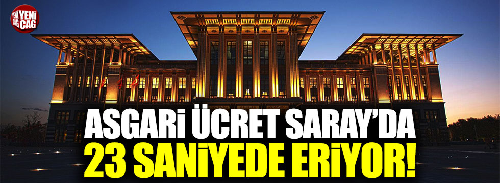 Özgür Özel: "Asgari ücret Saray'da 23 saniyede eriyor"