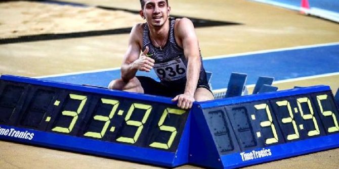 Yılın son rekoru milli atlet İlyas Çanakçı'dan