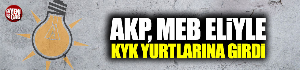 AKP, KYK yurdunda etkinlik düzenledi