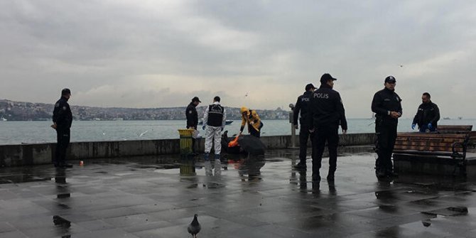 Beşiktaş sahilinde silahlı intihar