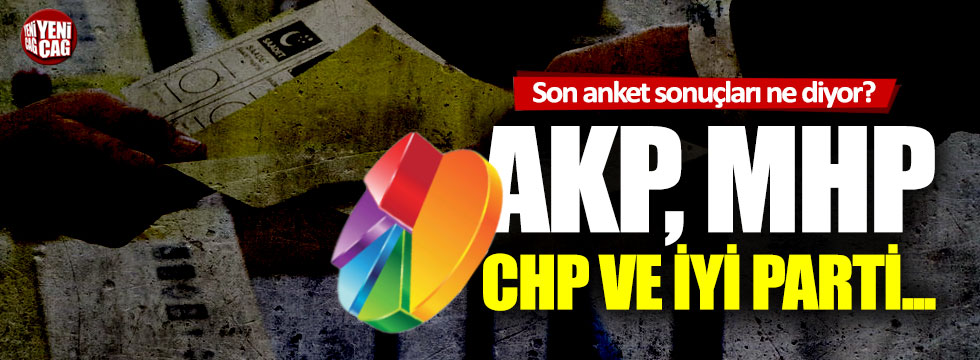 Son seçim anketleri açıklandı! İşte AKP, CHP, İYİ Parti ve MHP’nin oy oranı