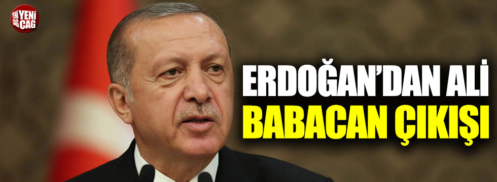 Cumhurbaşkanı Erdoğan'dan Ali Babacan çıkışı