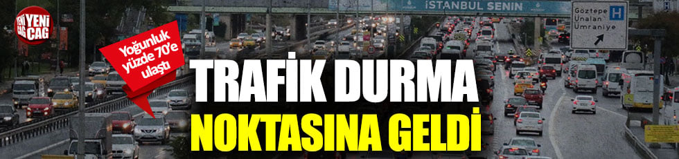 İstanbul'da trafik yoğunluğu yüzde 70'i aştı