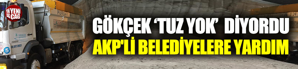 Melih Gökçek'in tuz yok dediği Büyükşehir'den AKP'li belediyelere yardım
