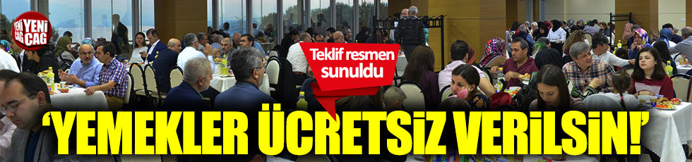 CHP'li Levent Gök'ten "Öğrencilere ücretsiz yemek" teklifi!