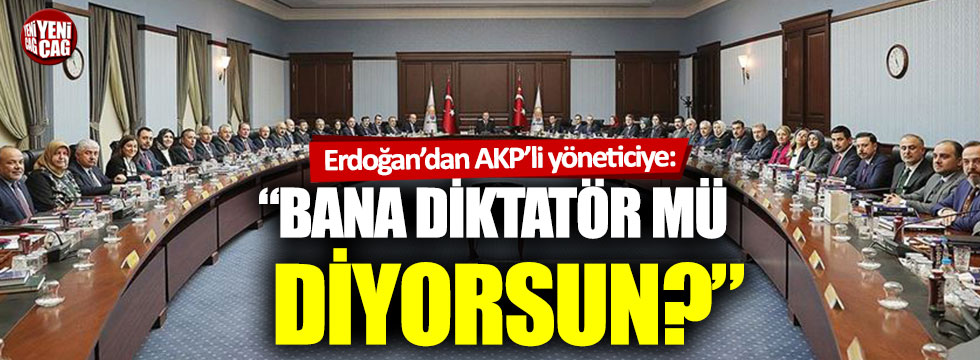 Recep Tayyip Erdoğan: “Kılıçdaroğlu gibi bana diktatör, tek adam mı diyorsun”