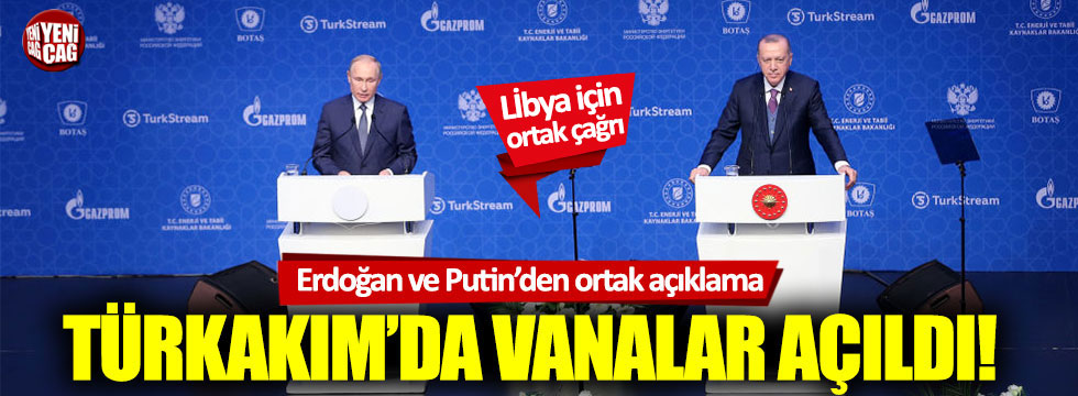 Recep Tayyip Erdoğan ve Vladimir Putin’den ortak açıklama