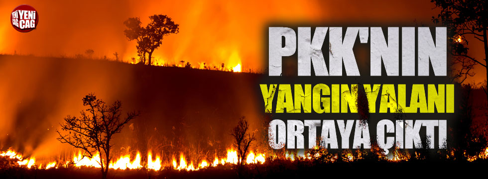 PKK'nın yangın yalanı ortaya çıktı