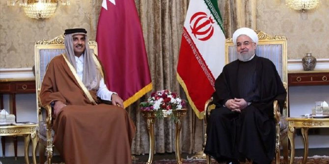 Katar Emiri Ruhani ile görüştü