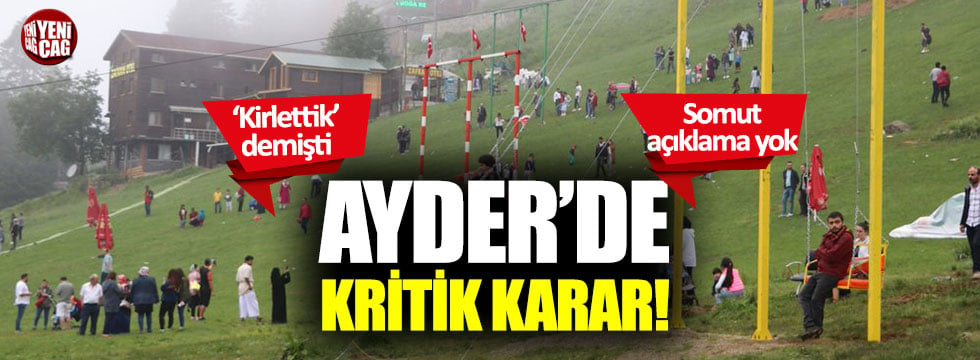 Erdoğan'ın 'kirlettik' dediği Ayder için karar