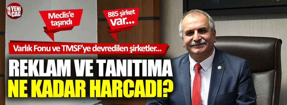 İYİ Partili Ahmet Çelik Varlık Fonu ve TMSF'ye devredilen şirketleri sordu