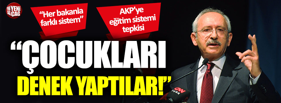 Kemal Kılıçdaroğlu Eğitim Çalıştayı’nda konuştu