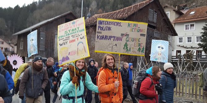 Davos’ta iklim protestosu
