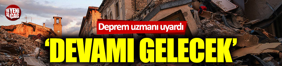Prof. Dr. Okan Tüysüz: "Depremlerin devamı gelebilir"