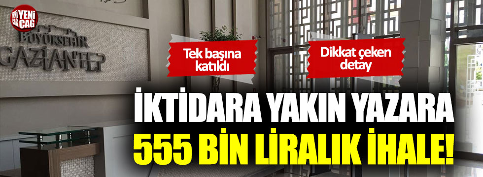 AKP’li belediyeden Yeni Şafak yazarına ihale