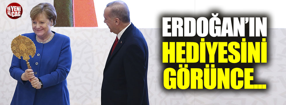 Erdoğan'dan, Merkel’e hediye sırçalı saray aynası