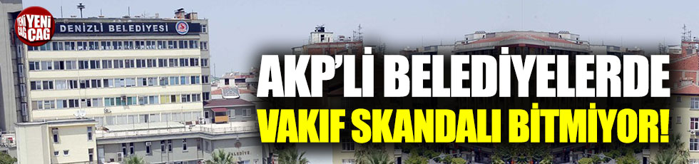 AKP'li belediyeden dernek ve vakıflara kıyak!