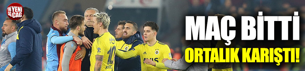 Trabzonspor-Fenerbahçe derbisinde gerginlik