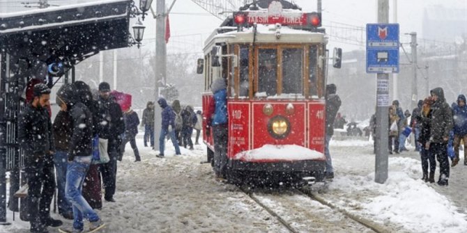 İstanbul için kar uyarısı