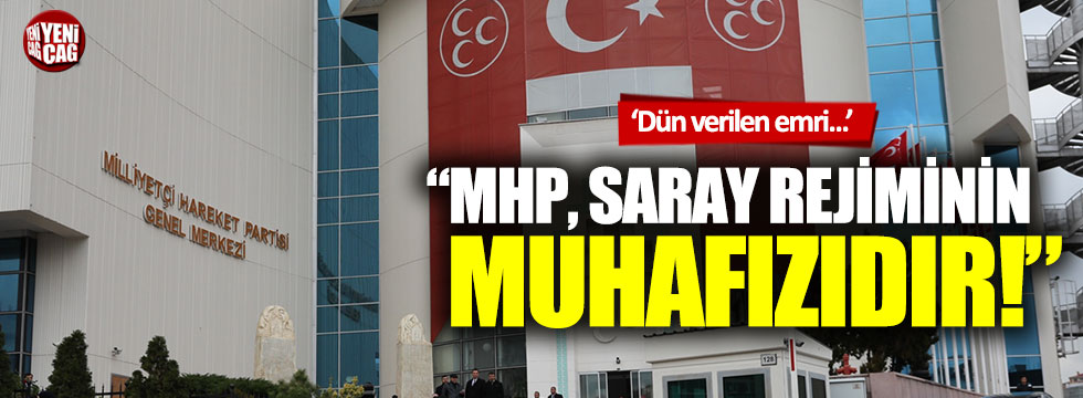 Özgür Özel: "MHP Saray rejiminin muhafızıdır"