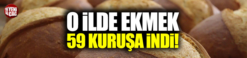 Kırşehir'de ekmek fiyatı 59 kuruşa indi
