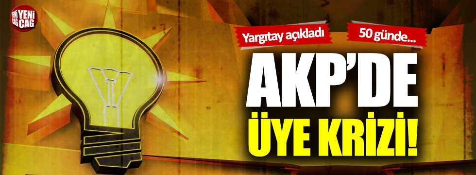 AKP'de üye krizi! 50 günde...