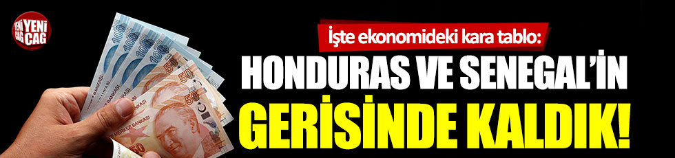 Türkiye ekonomisinde kara tablo: “Honduras ve Senegal’in gerisinde kaldık