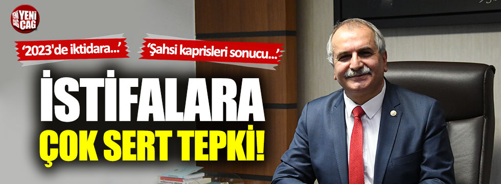 Ahmet Çelik'ten istifalara tepki