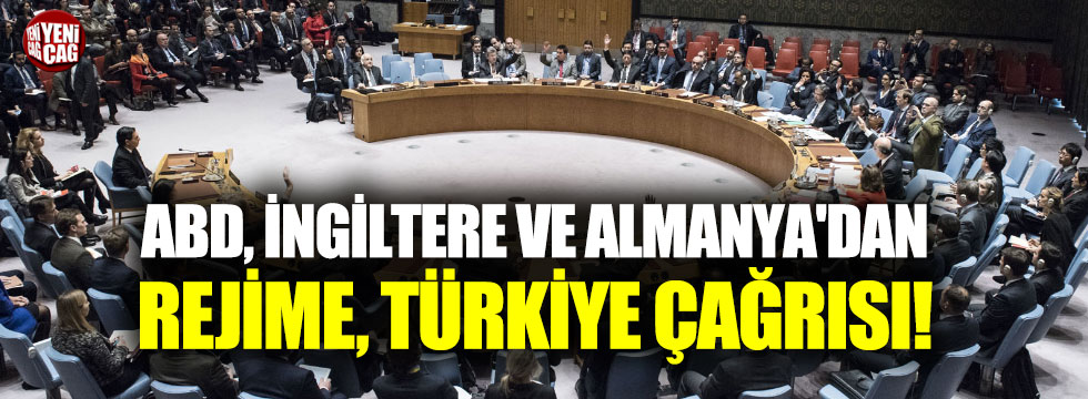 ABD, İngiltere ve Almanya'da rejime Türkiye çağrısı