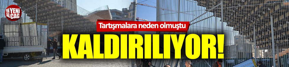İBB, Taksim'de tartışmalara neden olan platformu kaldırıyor