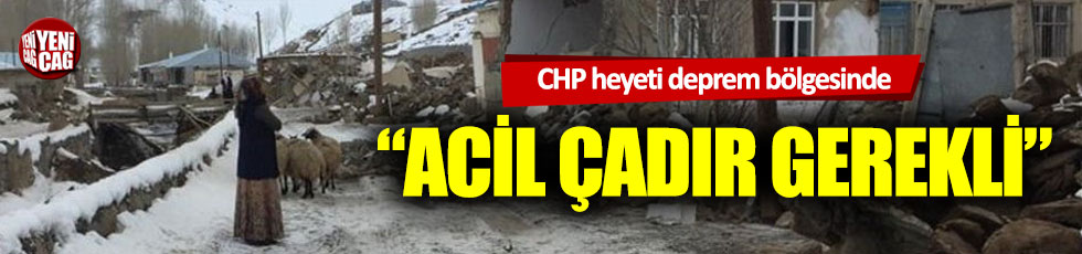CHP heyeti Van Başkale’de incelemelerde bulundu