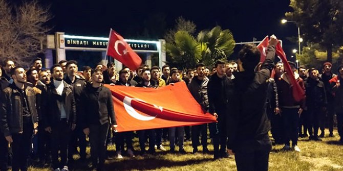 Burdur'da öğrenciler, İdlib şehitleri için yürüdü