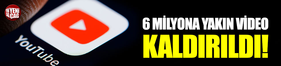 Youtube'da 3 ayda 6 milyona yakın video kaldırıldı