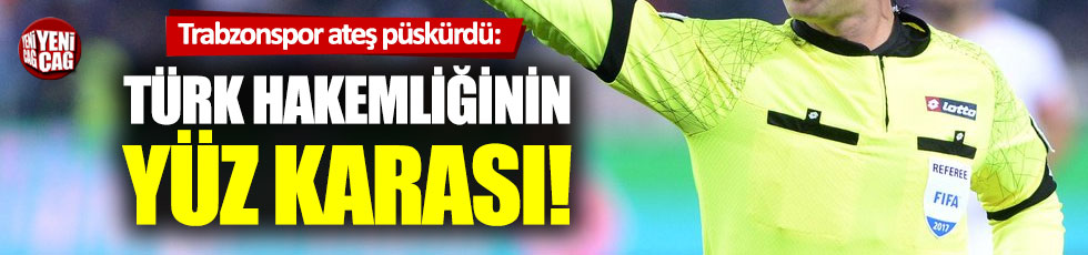 Trabzonspor'dan hakem Halis Özkahya'ya tepki