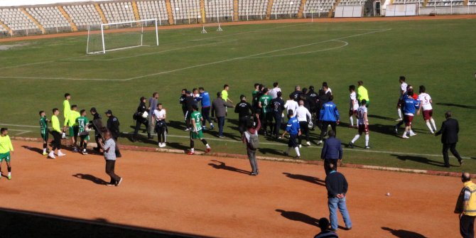 Tokat'ta amatör maçta kavga