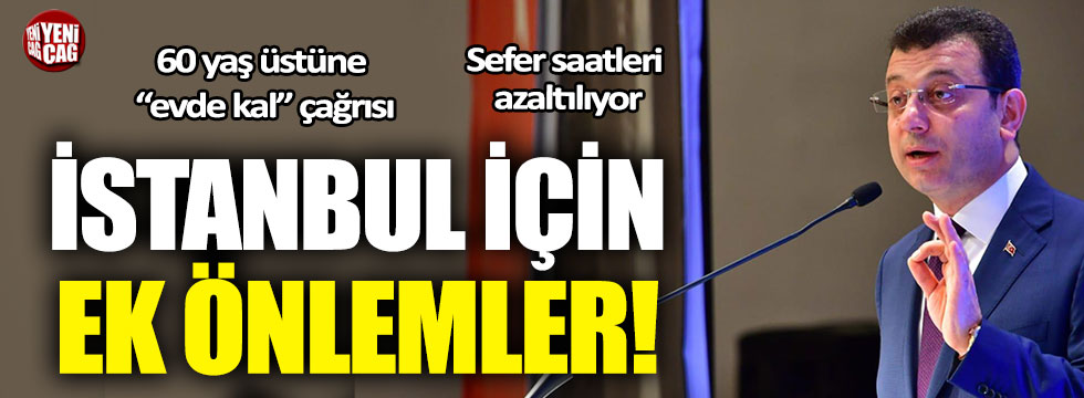 Ekrem İmamoğlu: "İstanbul’da ulaşım seferleri kısıtlanacak"