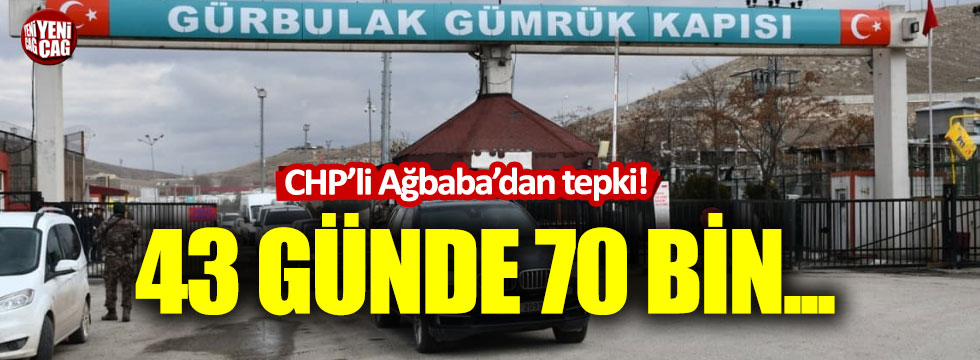 CHP'li Veli Ağbaba: Sınır güvenliğimiz beka sorunudur!