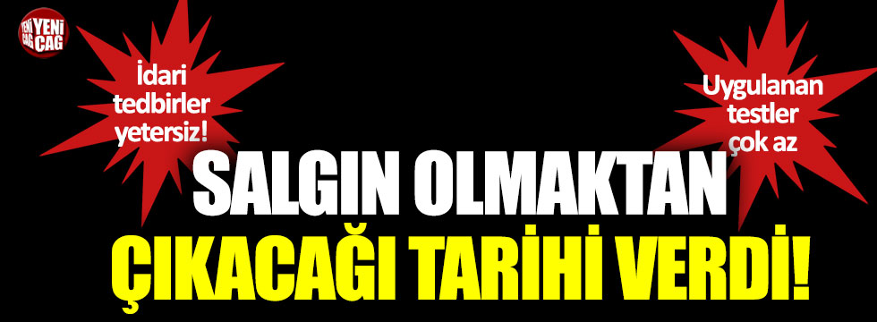Ali Çerkezoğlu: “3-4 aya salgın olmaktan çıkar”