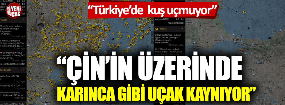 Ali Kıdık: “Türkiye’de kuş uçmuyor, Çin’in üzerinde karınca gibi uçak kaynıyor”