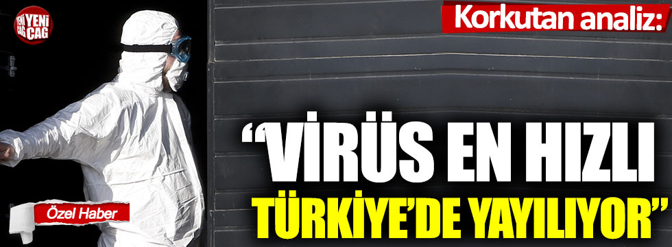 Korkutan analiz: “Korona virüs en hızlı Türkiye’de yayılıyor”