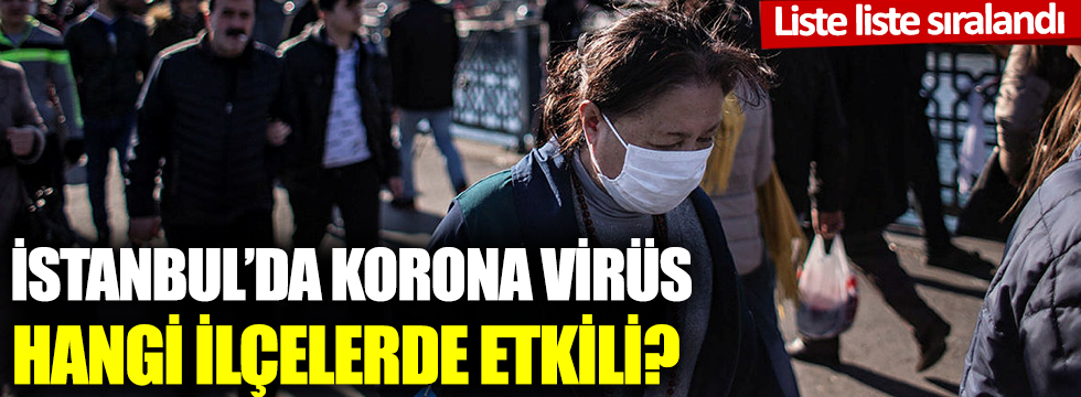 İstanbul'un korona virüs pandeminde en riskli ilçeleri hangisi?