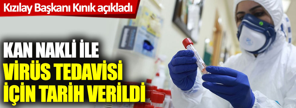Türkiye'de iyileşmiş hasta kanıyla korona tedavisi ne zaman başlayacak? Kerem Kınık açıkladı...