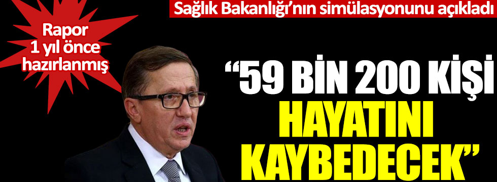 Lütfü Türkkan: “Sağlık Bakanlığı raporuna göre korona'dan 59 bin kişi hayatını kaybedecek”