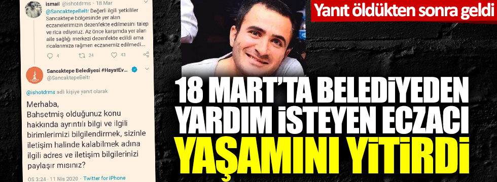 Korona virüsten ölen İsmail Durmuş'un AKP'li belediyeden yardım istediği ortaya çıktı