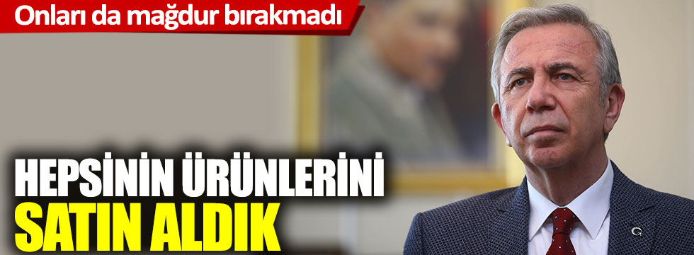 Ankara Büyükşehir Belediye Başkanı Mansur Yavaş, pazarcıları unutmadı